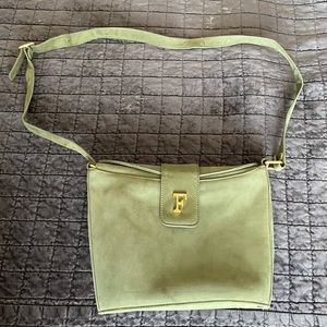 FELLINI Faux suede crossbody purse